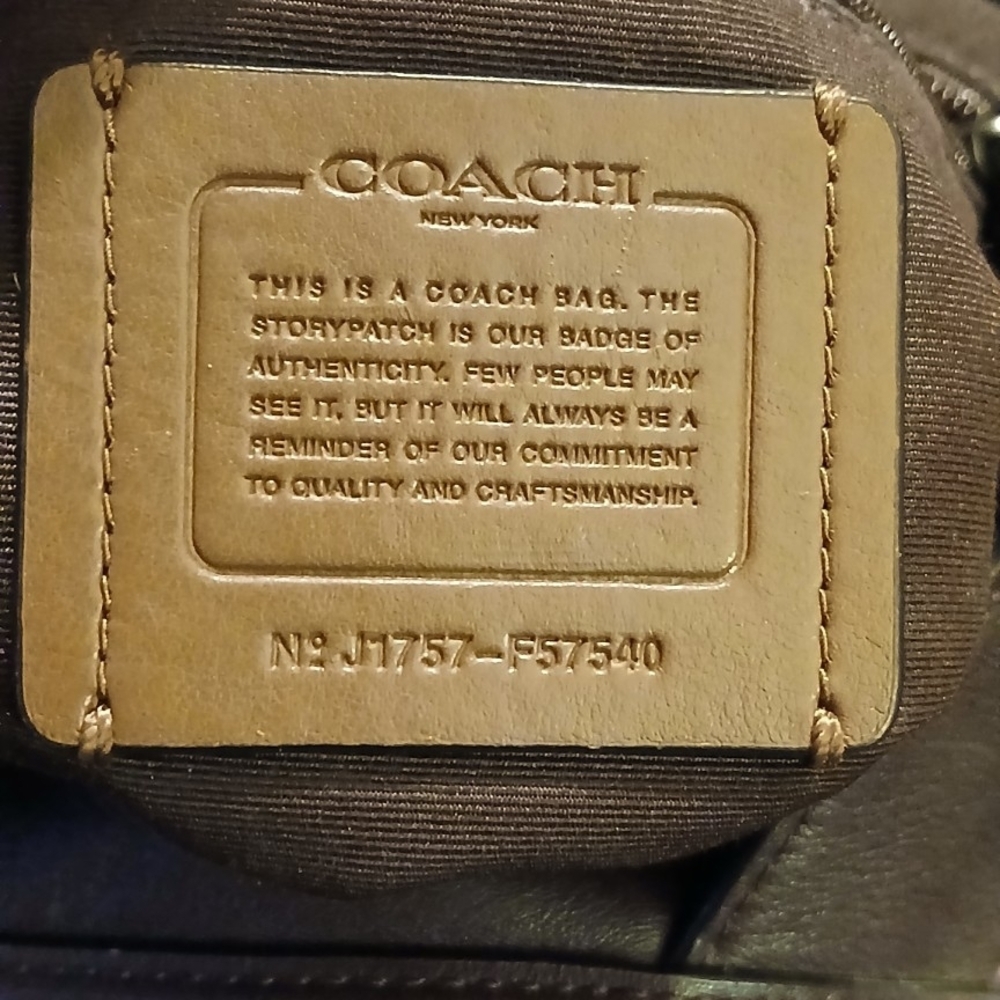 👜 Coach Legacy Lexy Leather Hobo Bag – Brown Woven Fabric & Leather - Picture 4 of 10